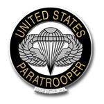MIL129 U.S. Paratroopers Insignia Magnet